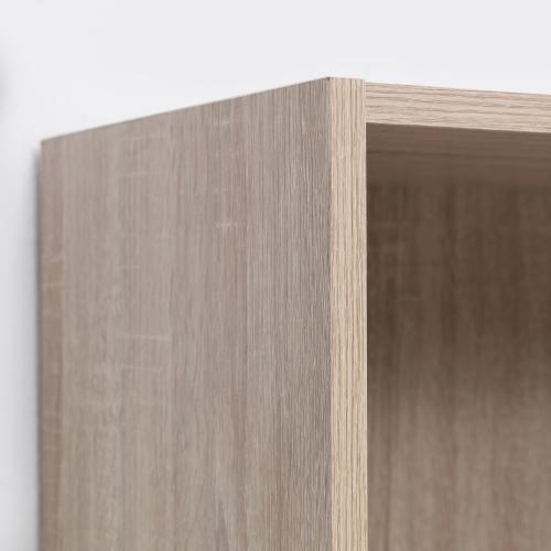 Essentials Low Wide Bookcase Oak | TAD348 | 