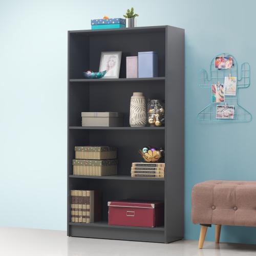 Essentials Tall Bookcase Dark Grey