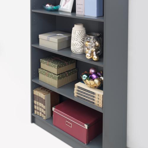 Essentials Tall Bookcase Dark Grey | TAD349 | 