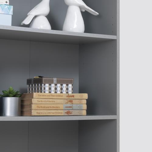 Essentials Tall Bookcase Grey | TAD350 | 