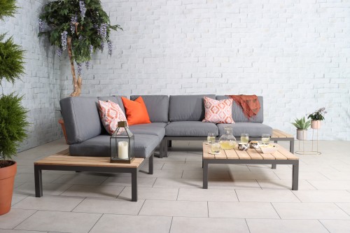 ASPEN 6 Seat Modular Set                                                                                                                                                                                  1 Coffee Table, 1 x RH Piece 1 x LH  Piece and 1 x Co | ASPMINICORSET-WS | 