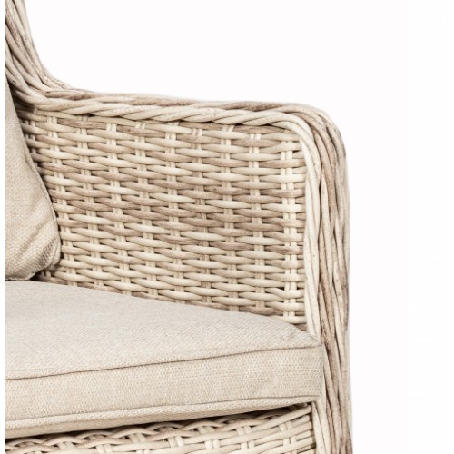 6 Seater Round Cream Comfort Dining Set | BAK-10-10 | BAK