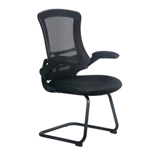 BAK Black Luca Visitor Chair with Black Frame