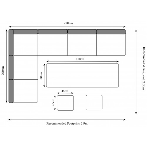 Corner Sofa Height Adjustable Table Set | BAK-10-07 | BAK
