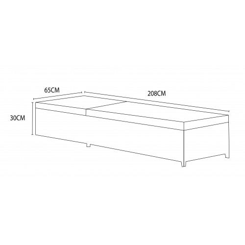 Cream Sun Lounger | BAK-10-11 | BAK