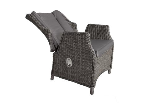 PARIS Relaxer Set- 2 Hydraulic Multi-position Recliners, 2 Footrest and 1 x 60 x 60cm Side Table | PARHBRSET-WS | 