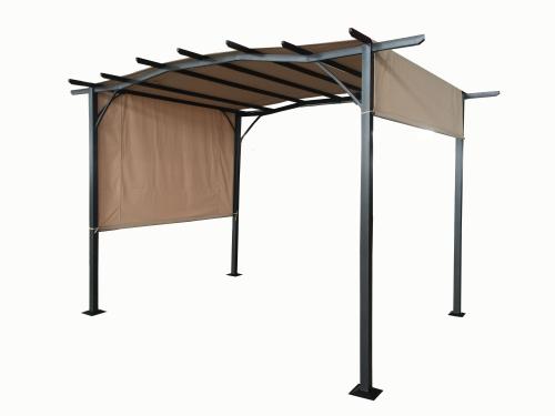 SAN REMO Sliding Pergola 2.75x3.66m Mocha