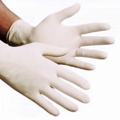 White exam gloves