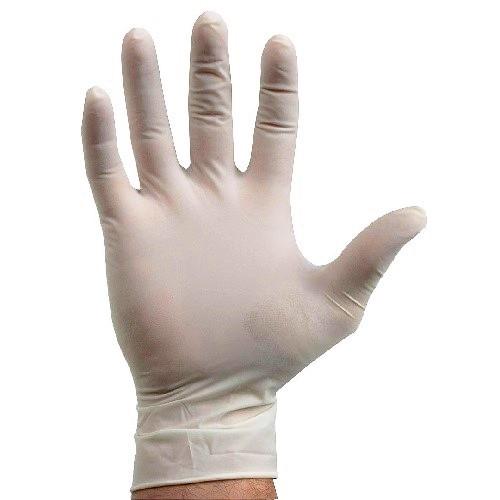 White exam gloves