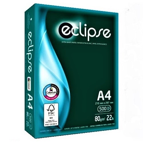 Eclipse Green Box A4 80gsm White Paper Ream 500