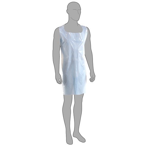 Disposable Plastic Apron White 200 Per Roll