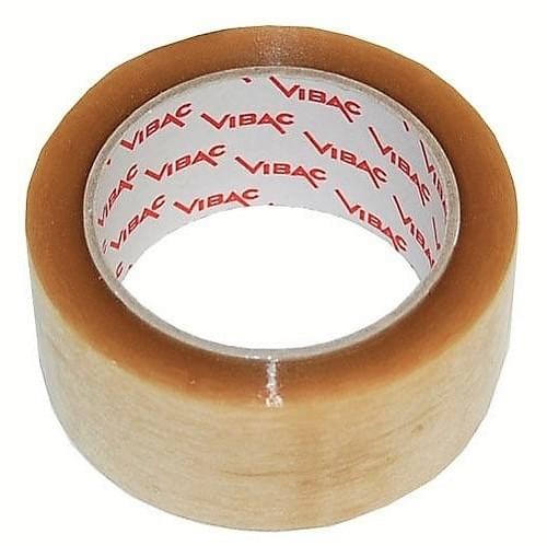 Polypropylene Clear Vibac Solvent Packing Tape 48mmx66m roll