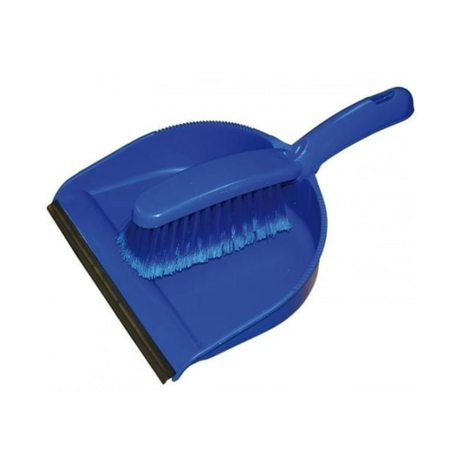 Dustpan and Brush Set (Open Top) - Blue