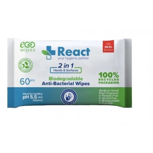 Disinfectant Wipes Hand & Surface Pack 60