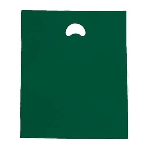 Bottle Green Polythene Varigauge Carrier Bag (375x457mm) 500/box