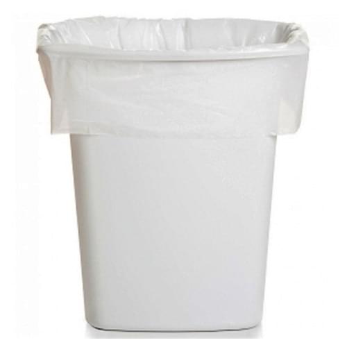Square H/Duty Bin Liner White (15x24x24") Box/1000