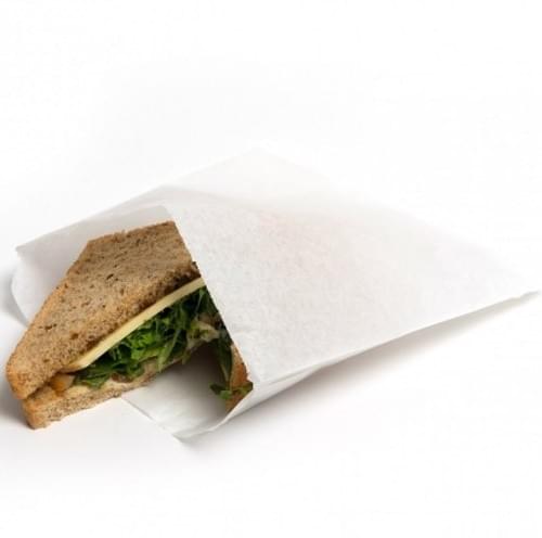 Strung White Paper Bag (150x182mm) 1000/pack