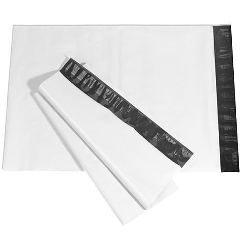 Mailing Bag White Polythene (400x500+40mm) 500/box