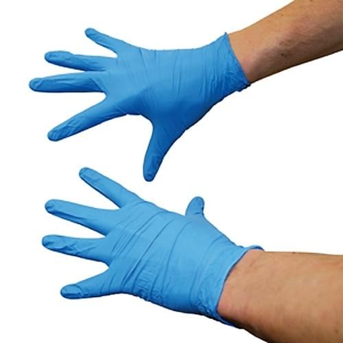 Blue Nitrile Gloves Powderfree Large 100/box