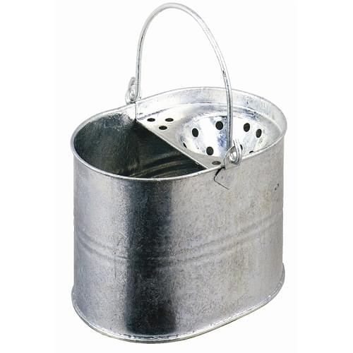 Galvanised Bucket with Steel Wringer 7 litres