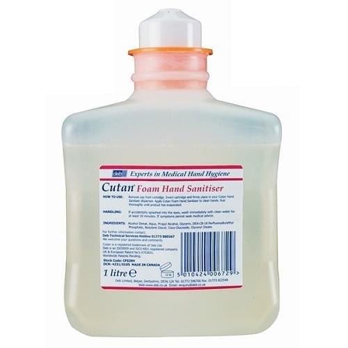 Cutan Foam Hand Sanitiser 6x1ltr/box