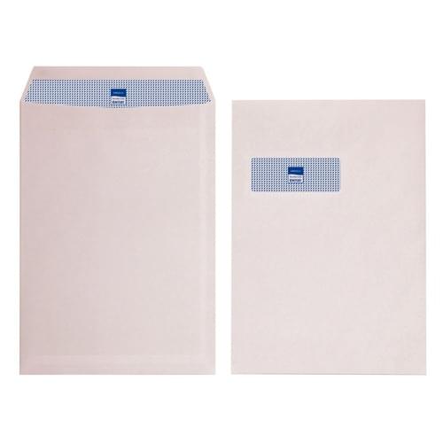 Envelope C4 (324x229mm) White Window Self Seal 90gsm Box/250