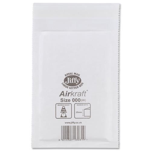 Jiffy Bag Bubble Lined Airkraft White 90 x 145mm