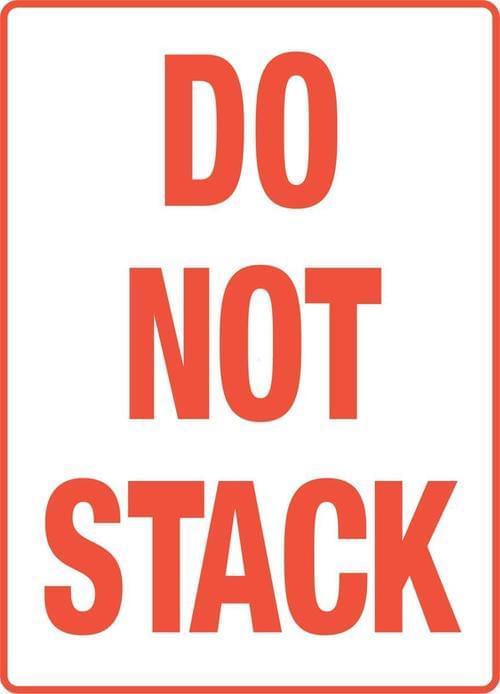 Do Not Stack Packaging Labels (108x79mm) 500 per roll