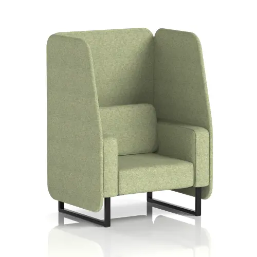 Brixworth Open Booth with Black Legs - Single Tone