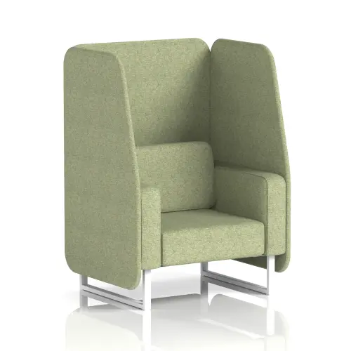 Brixworth Open Booth with White Legs - Single Tone