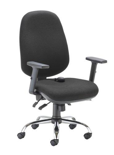 Medium Back Fabric Office Chair with Adjustable Armrests