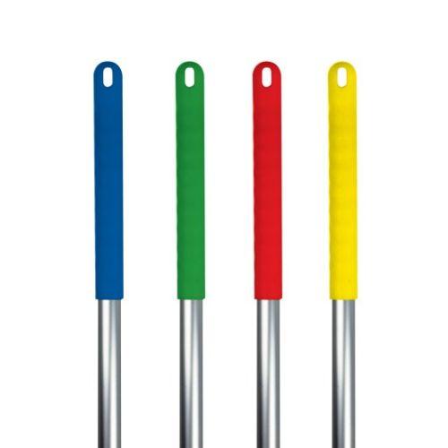 Hygiene Socket Mop Handle Anodised Aluminium Colour Coded