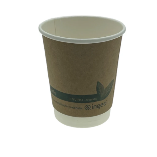Paper Cup Double Wall 8oz Compostable Pack 500