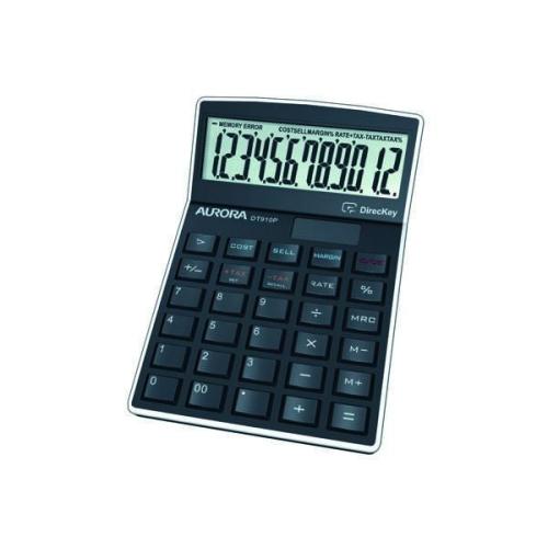 Professional Desktop Calculator with Angled 12-Digit Display