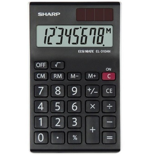 Desktop Calculator 8 Digit Angled Display