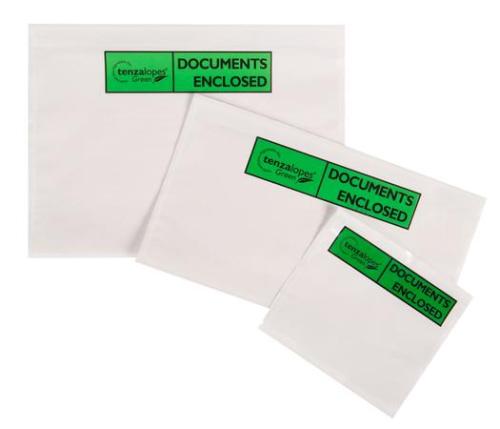 Printed Biodegradable Document Enclosed Pouches