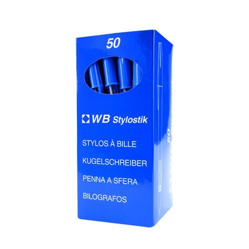 Blue Medium Ballpoint Pens (Pack of 50)