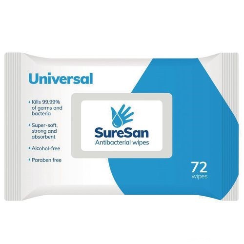 Disinfectant Anti-Bacterial Surface Wipe Pack 72