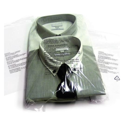 Retail Garment Resealable Bags Clear 12x15" (300x375mm) 1000/box