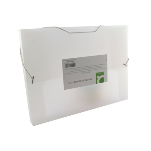 Q-Connect Elasticated Folder 25mm A4 Clear KF02310