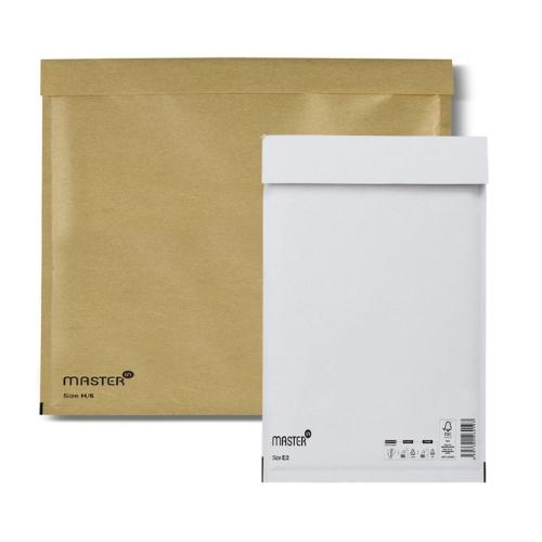Master In Bubble Mailer White/Gold - Multiple Sizes Available