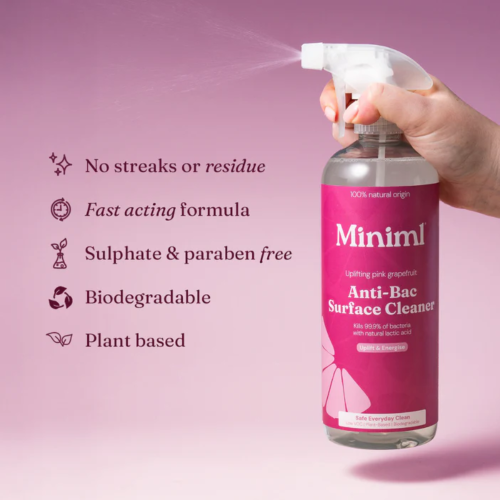 Miniml Anti-Bac Surface Cleaner Grapefruit 750ml Bottle MIN398