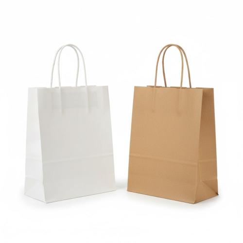 Paper Carrier Bags with Twist Handles (150 Pack)