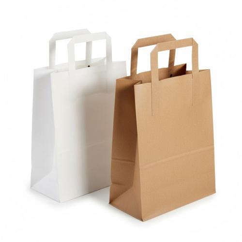 Paper Carrier Bag with Tape Handles (250 Pack)