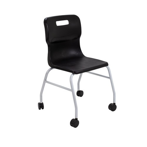 Four Leg School Chair With Castors | Size & Colour Options | Classroom Chairs
