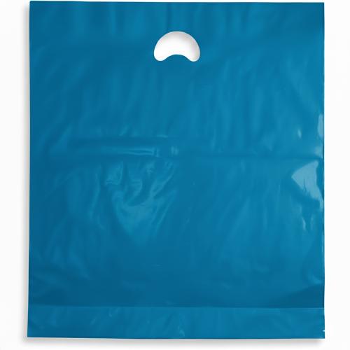 Dark blue carrier bags