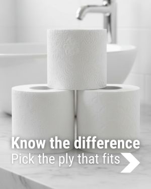 Know the different toilet paper ply options