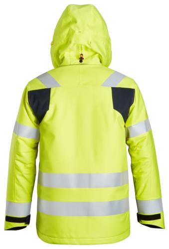 Snickers 1163 ProtecWork Insulated Hood Jacket High-Vis Class 3