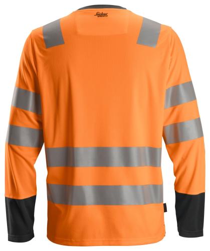 Snickers 2433 High-Vis Long Sleeve T-Shirt Class 2