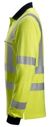 Snickers 2661 ProtecWork Long Sleeve Polo Shirt High-Vis Class 3